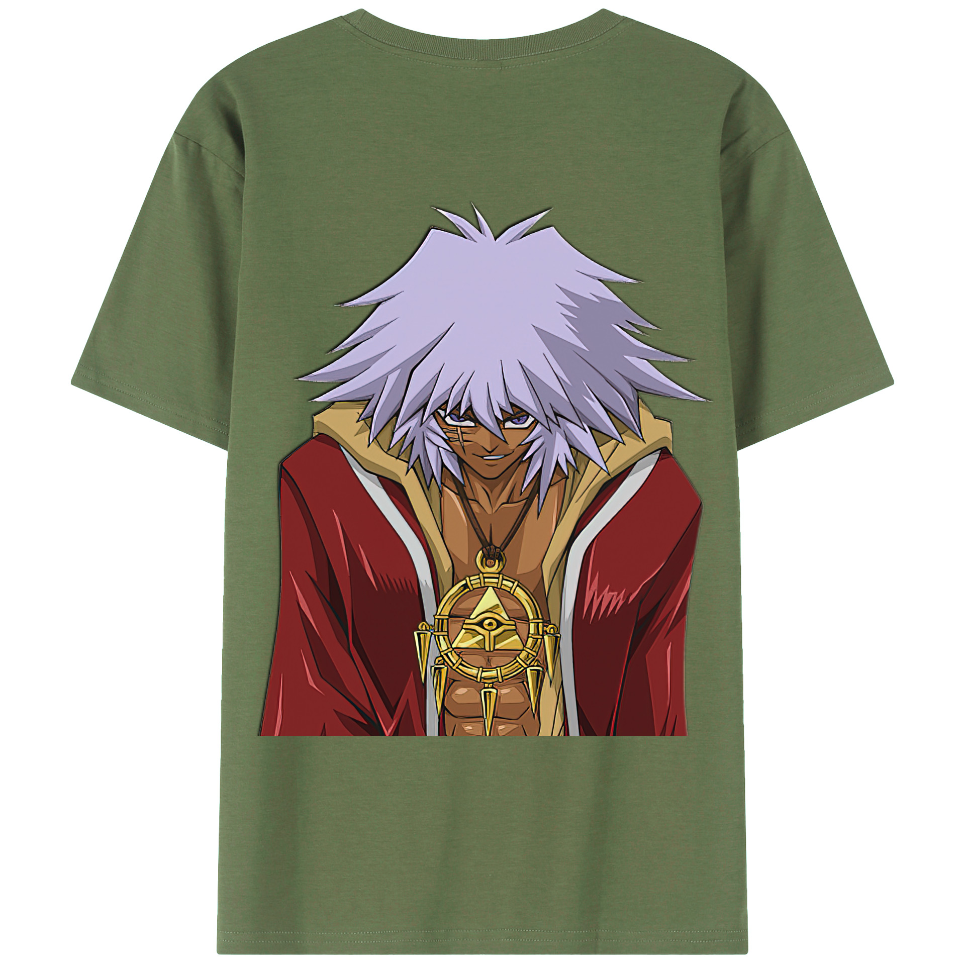 （画像用） 遊☆戯☆王 Yu-Gi-Oh! 綿100％ メンズ半袖Tシャツ（バックプリント） 通気性